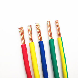 99.9999 % Pure Copper China Power Cable At Wire Factory Copper Conductor Insulated Pvc Wire BV BVR