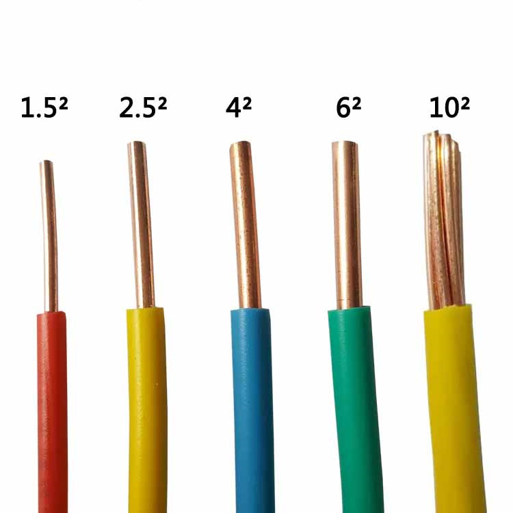 Mainit na 1.5mm 2.5mm 4mm 6mm 10mm Single Core Copper Pvc House Wiring Electrical Cable At presyo ng wire Building wire
