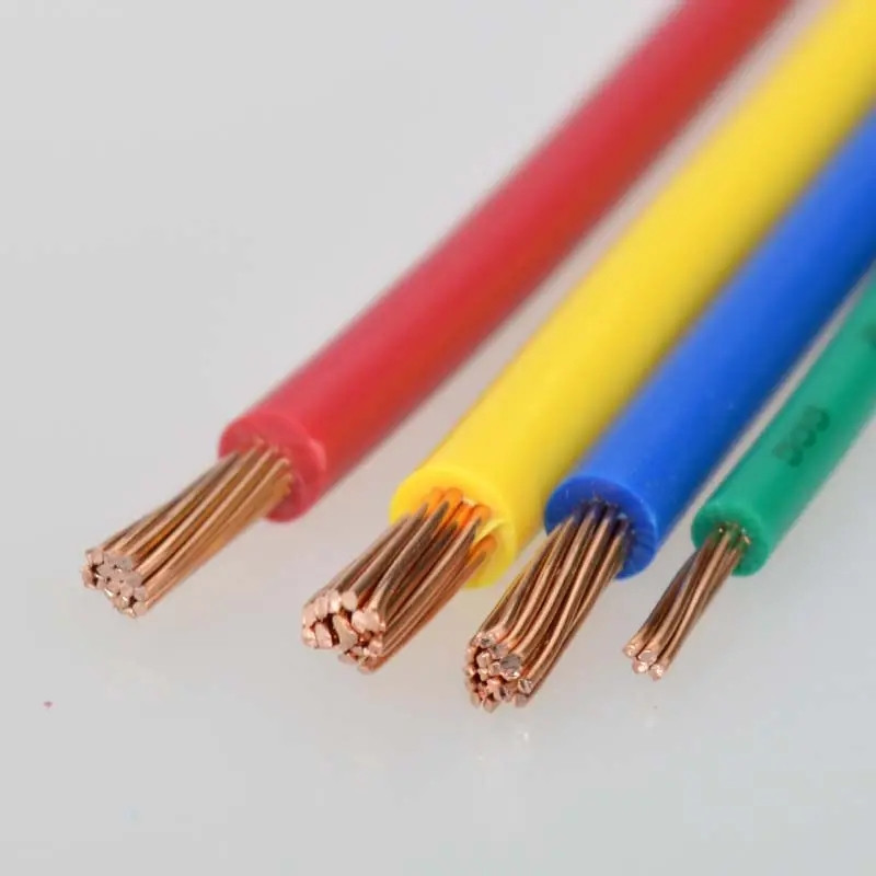 99.9999 % Pure Copper China Manufacturer BV/BVR 450/750V 70C 1.5mm 2.5mm 4mm 6mm Single/stranded Bare Copper House Wire Ginamit BV PVC Electric Wire